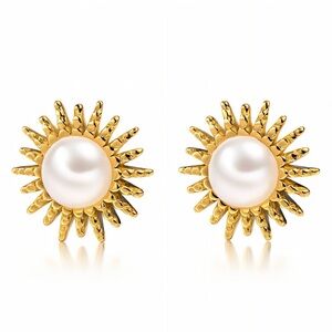 B11. Sun Pearled Earrings